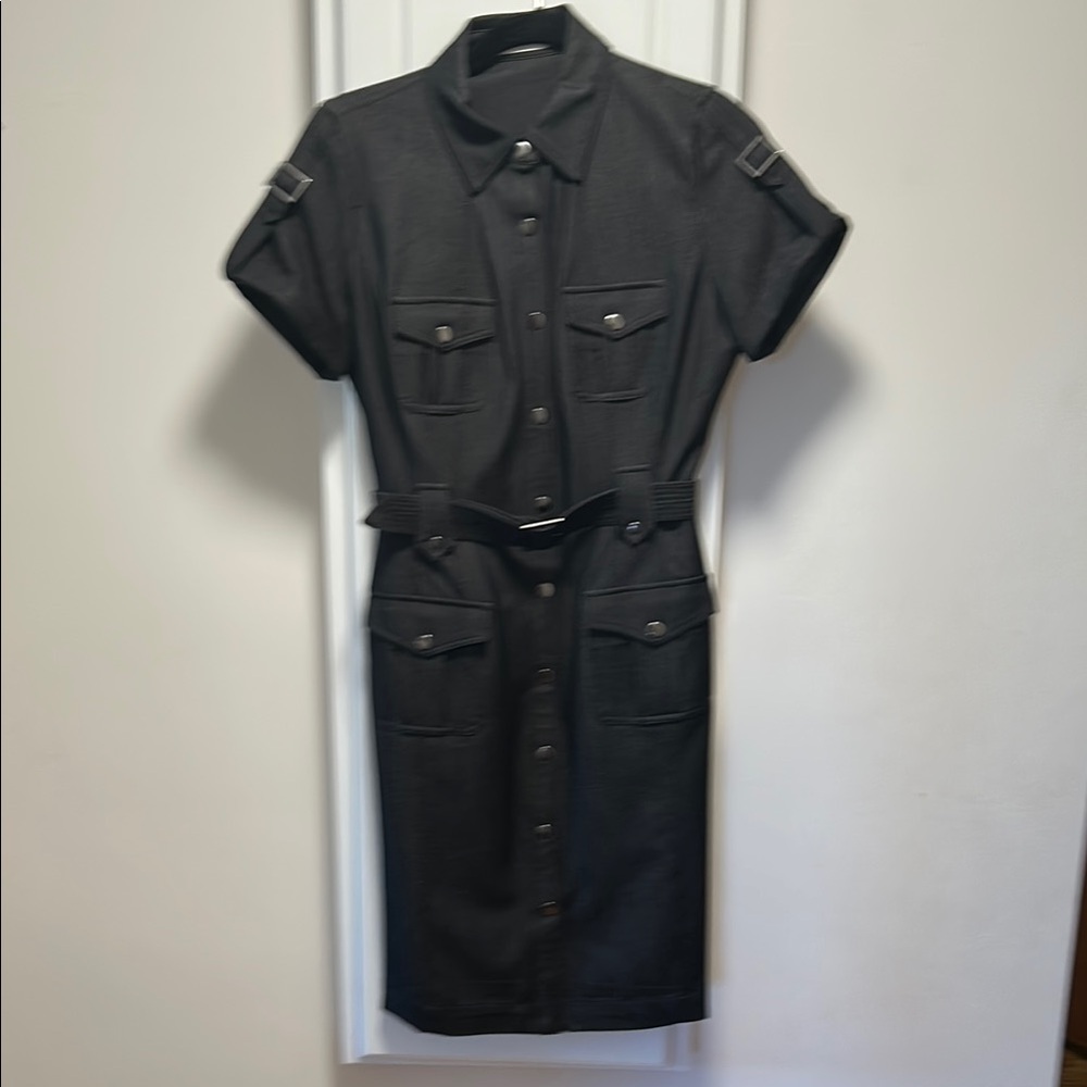 Calvin Klein Black Denim Dress